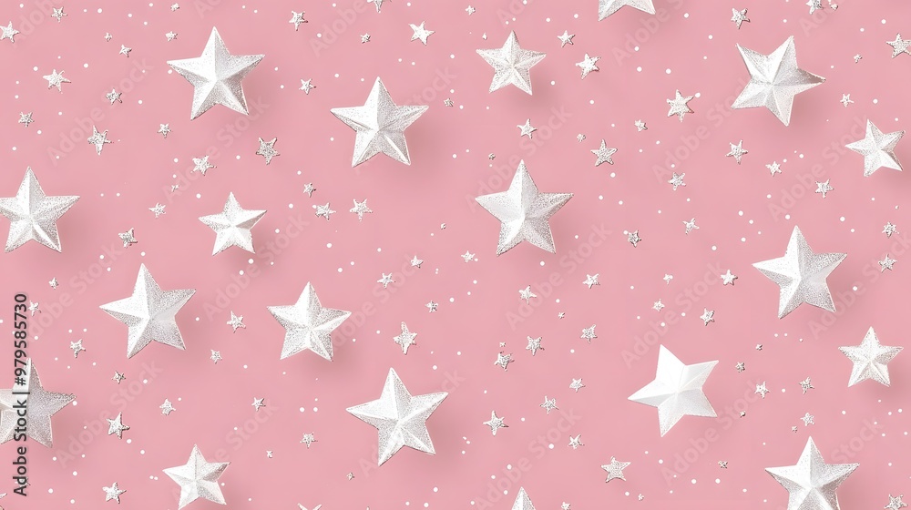 Silver Stars on Pink Background, Abstract Image, Texture, Pattern Background, Wallpaper, Cover and Screen for Smartphone, PC, Laptop, 9:16 and 16:9 Format Silver Stars on Pink Background, Abstract Image, Texture, Pattern Background, Wallpaper, Cover and Screen for Smartphone, PC, Laptop, 9:16 and 16:9 Format