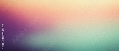 cover header wallpaper design Soft Grainy Gradient in Sunset and Ocean Tones  photo