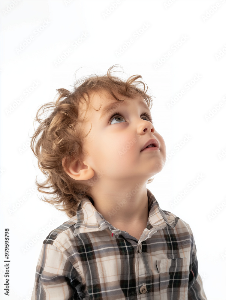 Un enfant qui regarde en l'air