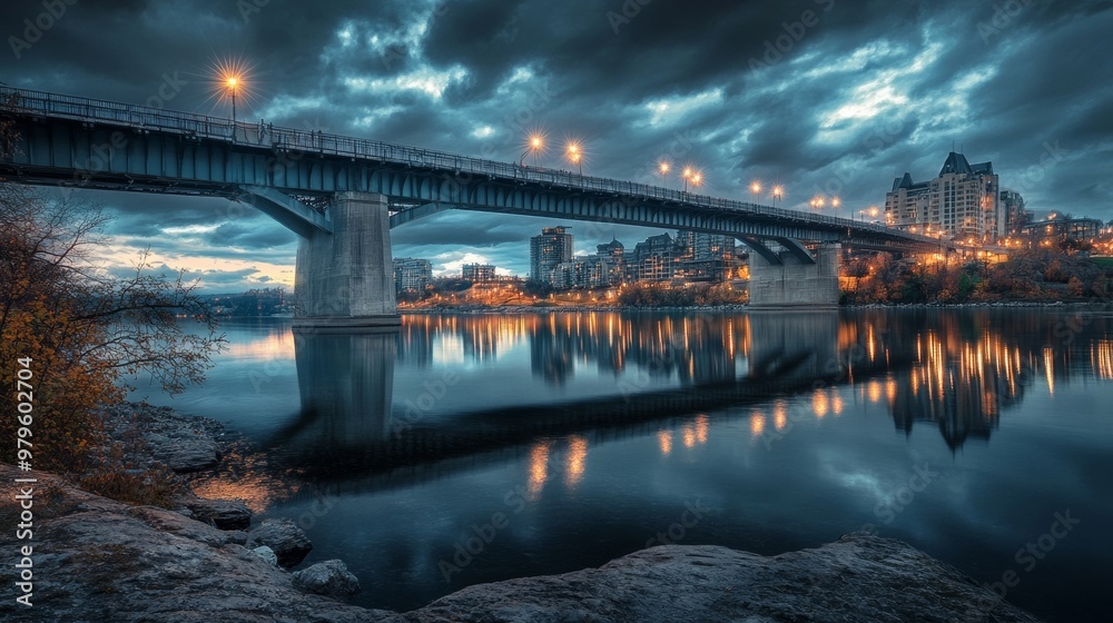 Fototapeta premium Ottawa's Alexandra Bridge cantilever