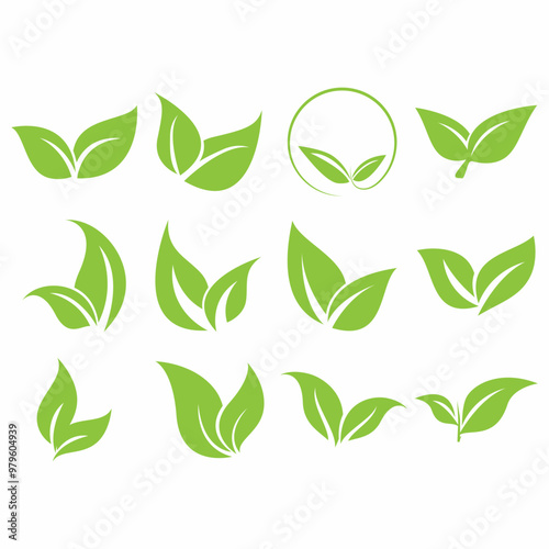 Collection of leaf logos