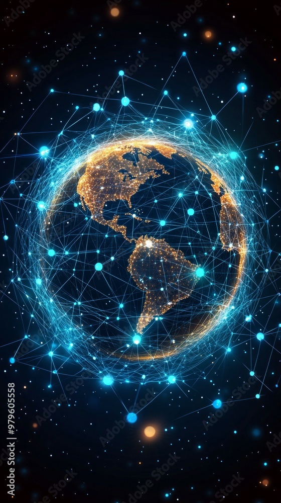 Obraz premium Global E Commerce Web, E commerce Growth