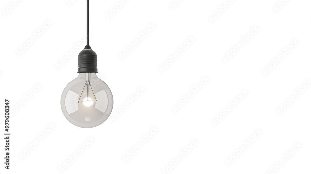 Light bulb on transparent background Light bulb on transparent background
