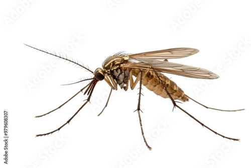 Mosquito on White Background