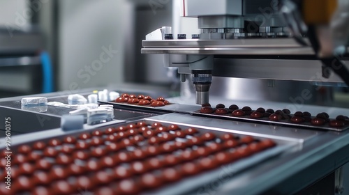Automated Chocolate Production Line in Factory