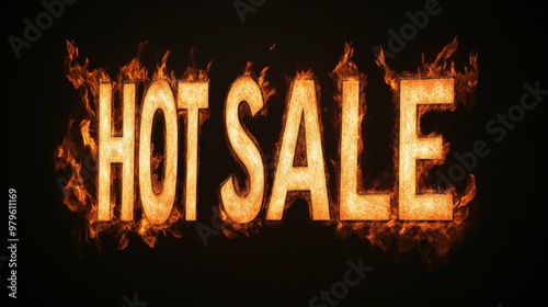 Burning Hot Sale Text Effect