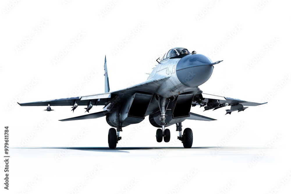 Modern fighter jet illustration