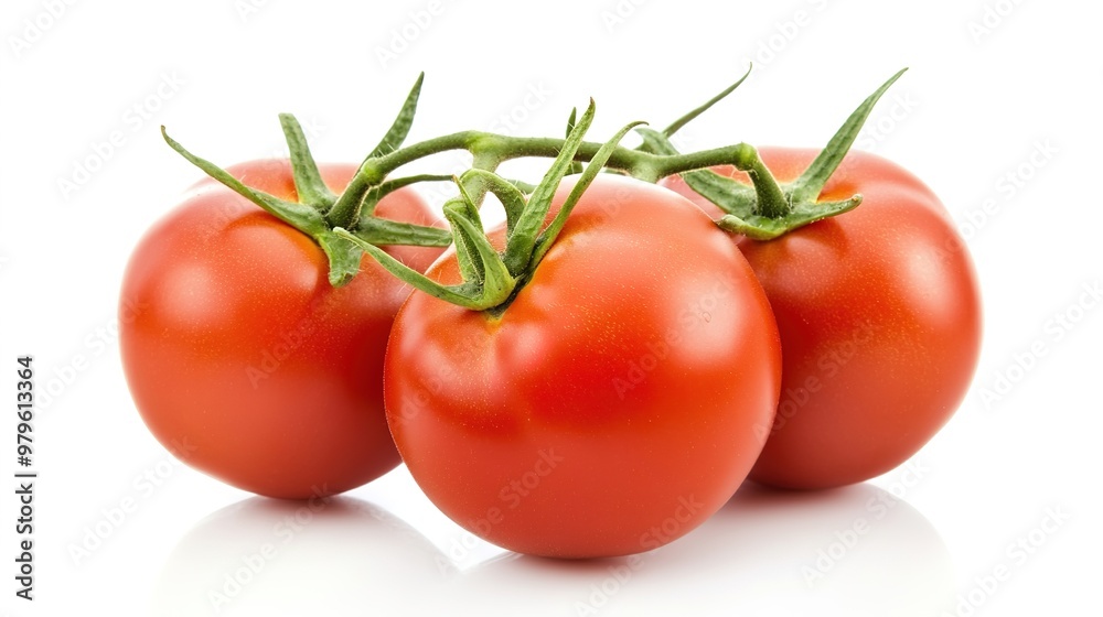 Fresh tomato on white background, highlighting natural, ripe fruit for healthy eating, cooking, and organic food concepts. Fresh tomato on white background, highlighting natural, ripe fruit for healthy eating, cooking, and organic food concepts.