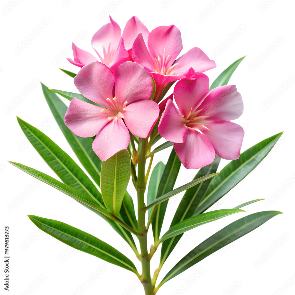 Oleander isolated on transparent background