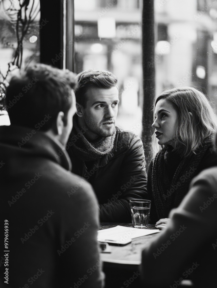 Candid Moment in a Cafe Candid Moment in a Cafe