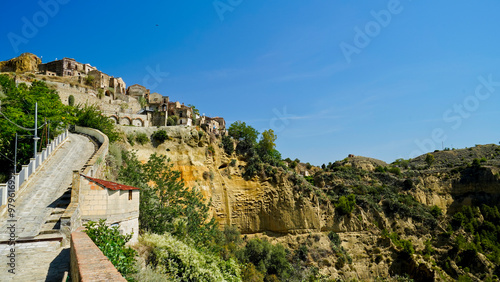 Borgo fantasma della Rabatana, quartiere abbandonato della cittadina di Tursi,Matera,Basilicata,Italy photo