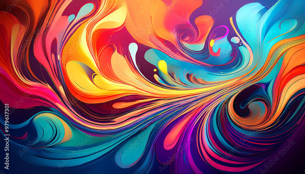 colorful liquid paint patterns swirling abstract display colorful liquid paint patterns swirling abstract display