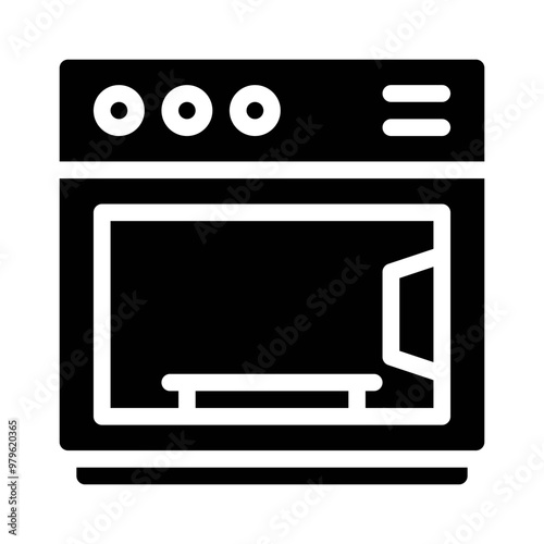 oven mitt glyph icon