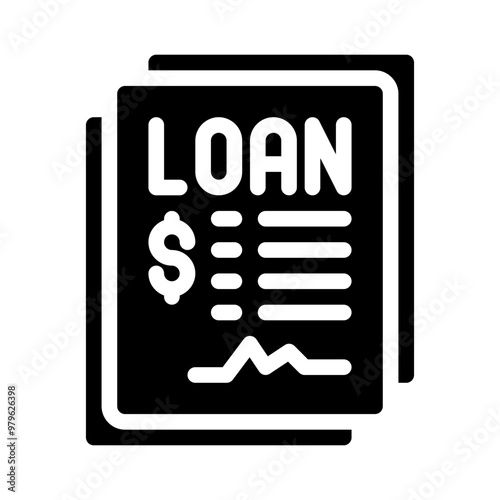 loan glyph icon