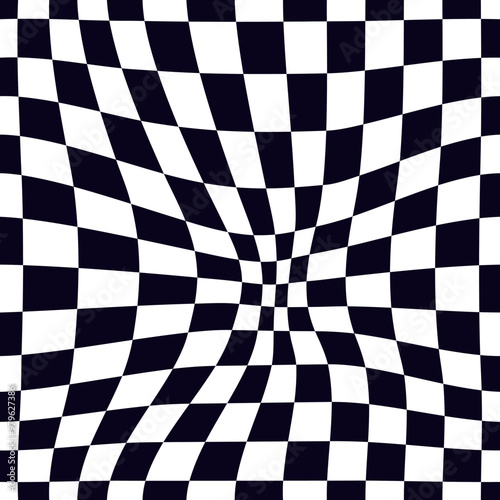 Psychedelic checkerboard pattern