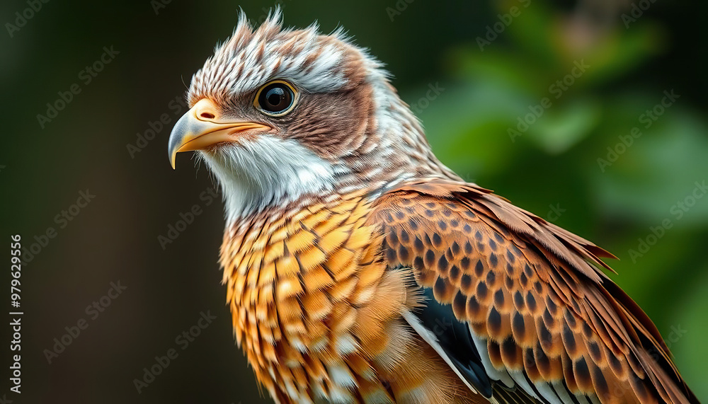 Beautiful Bird with Orange and Black Feathers Resting on a Branch Beautiful Bird with Orange and Black Feathers Resting on a Branch
