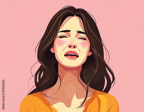 woman crying