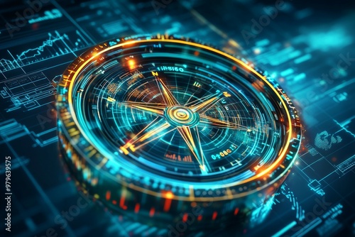 Wallpaper Mural The Data Driven Compass, Digital Marketing Strategies Torontodigital.ca