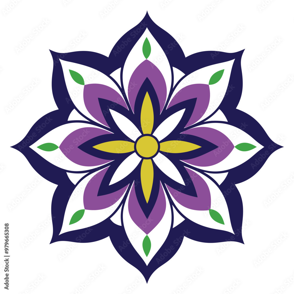 Flower pattern vector logo 15 Flower pattern vector logo 15
