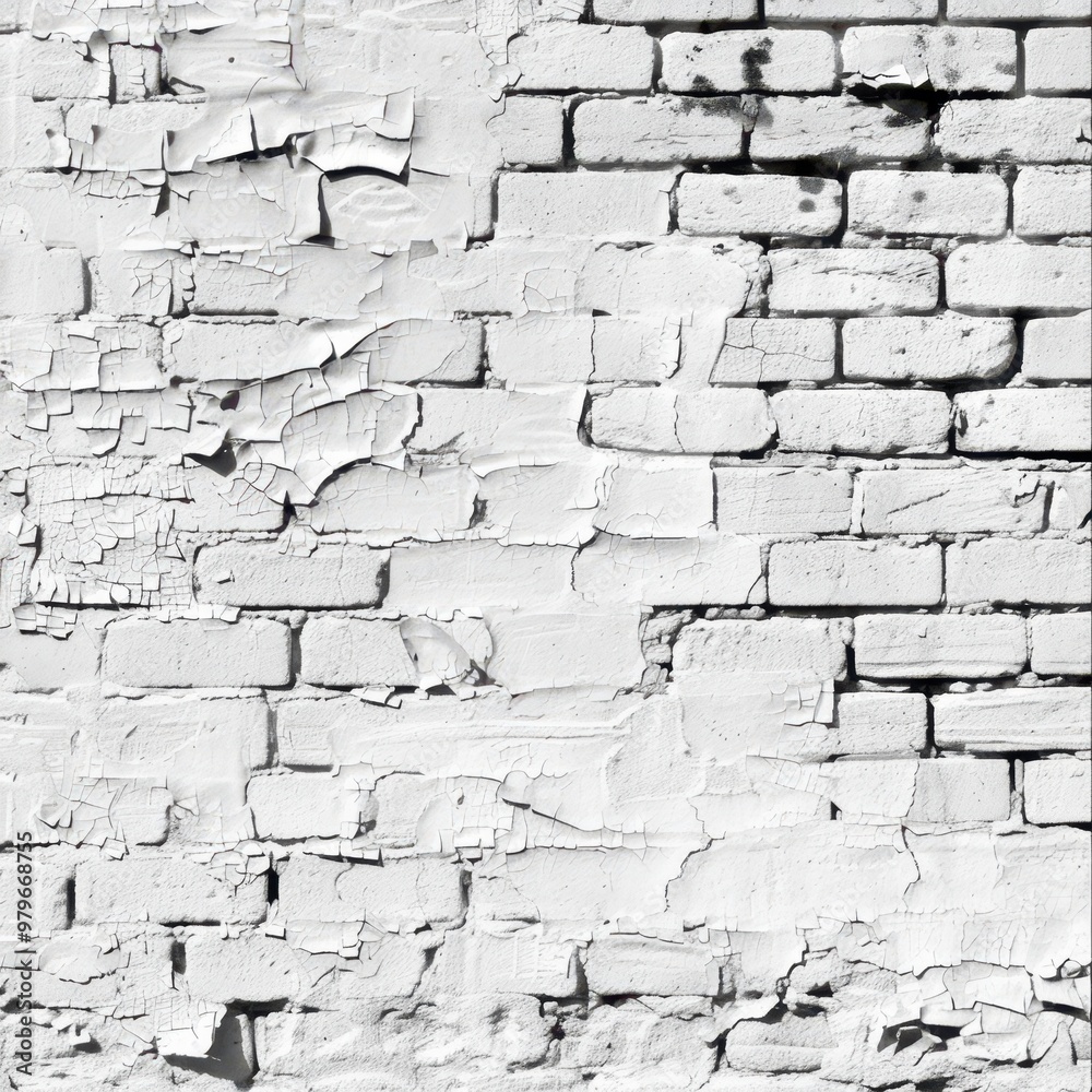 a black and white photo of a brick wall