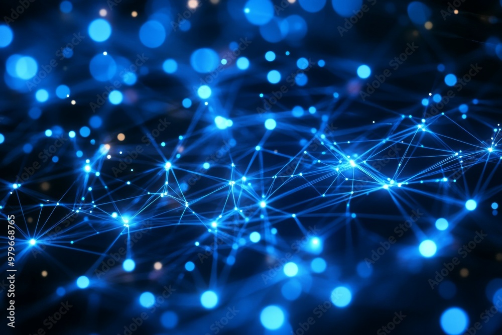 Fototapeta premium The Network of Collaboration, Remote Work and Collaboration Tools