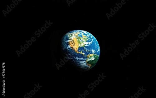 earth wallpaper isolated stock photo on black background