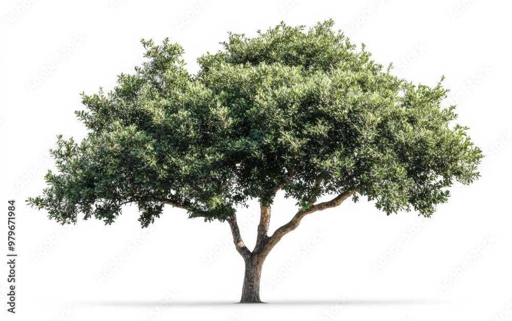 tree isolated stock photo on white background