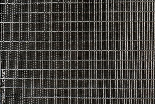 Fotografía A background image of a gray steel grating panels.