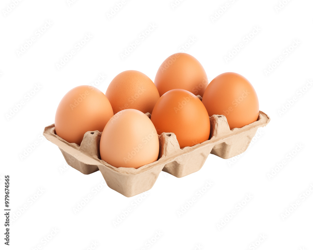 Brown eggs in a cardboard container are ideal for food packaging, farm fresh produce advertising, egg carton design, and cooking recipes content. Generative AI Brown eggs in a cardboard container are ideal for food packaging, farm fresh produce advertising, egg carton design, and cooking recipes content. Generative AI