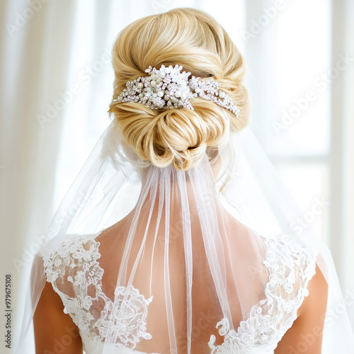 Bride Back Isolated