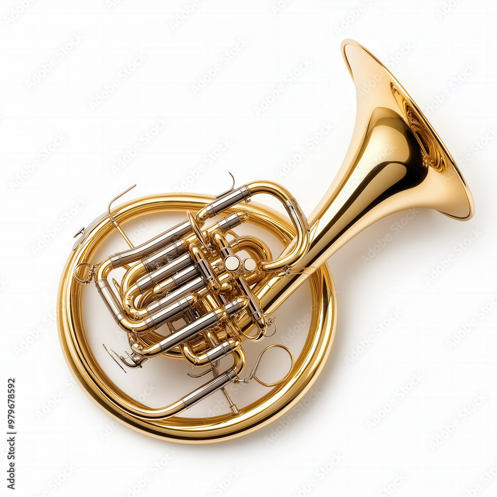 Fototapeta premium French Horn Isolated