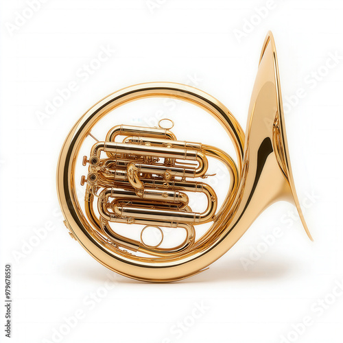 French Horn Isolated