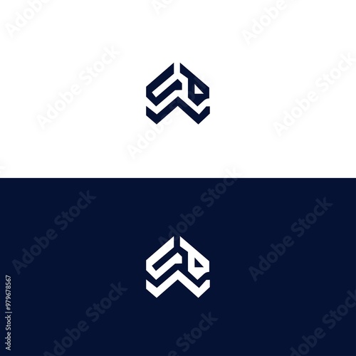 Free Download Modern geometric vector logo design - GFXLoad