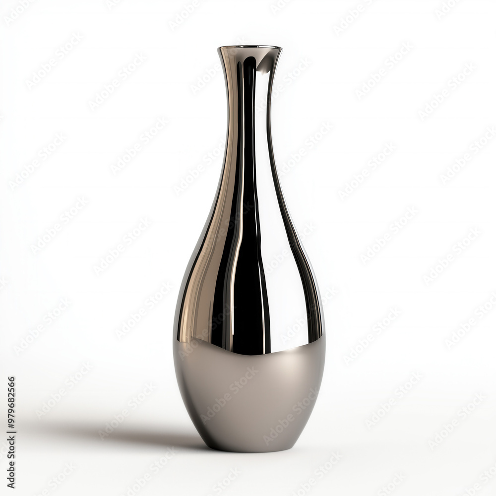 Silver Vase Isolated Silver Vase Isolated