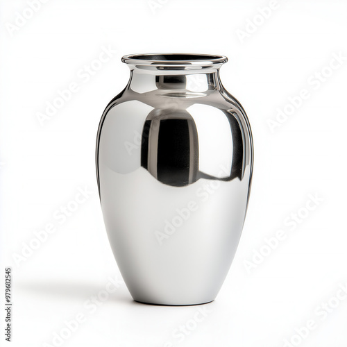 Silver Vase Isolated