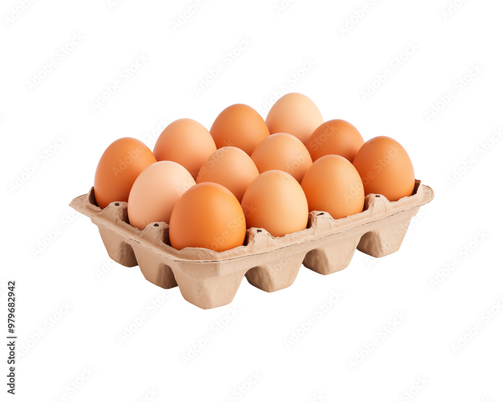 Brown eggs in a cardboard container are ideal for food packaging, farm fresh produce advertising, egg carton design, and cooking recipes content. Generative AI Brown eggs in a cardboard container are ideal for food packaging, farm fresh produce advertising, egg carton design, and cooking recipes content. Generative AI