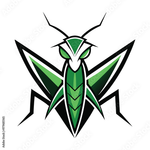  mantis logo icon on white background