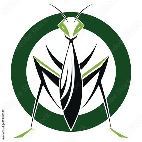  mantis logo icon on white background