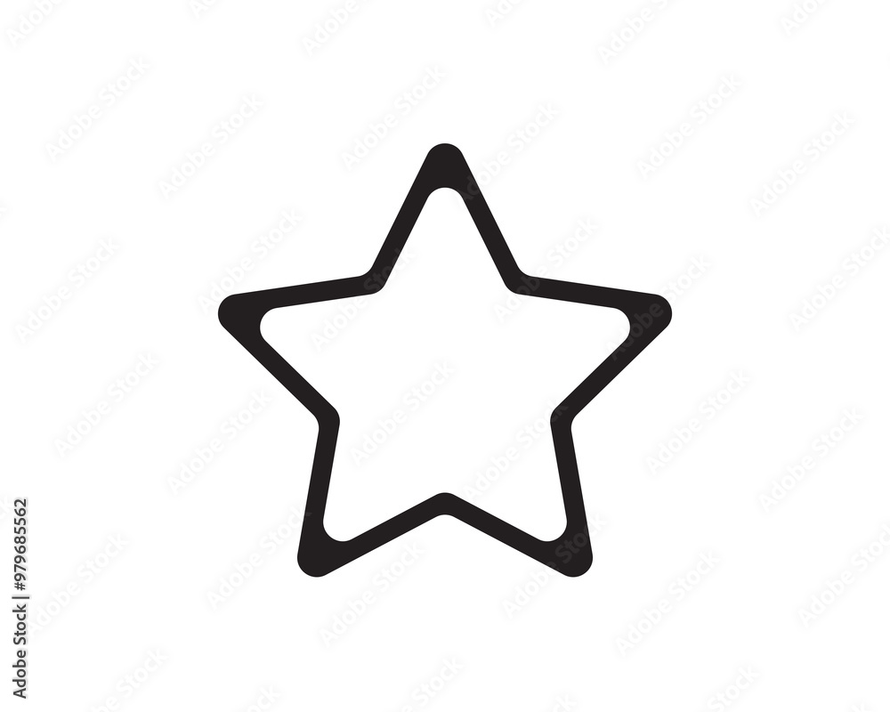 Star icons designed isolated on white background. Star icons designed isolated on white background.