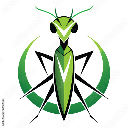  mantis logo icon on white background