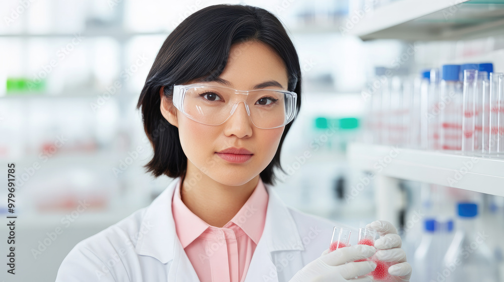 A researcher studies cell cultures in a modern biotech lab, showcasing advanced techniques and a sterile environment for scientific discovery. A researcher studies cell cultures in a modern biotech lab, showcasing advanced techniques and a sterile environment for scientific discovery.