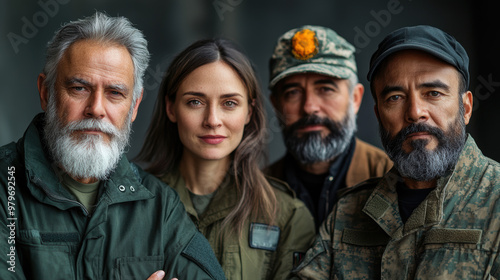 A candid portrait of a diverse group of people, showcasing a friendly and welcoming atmosphere.