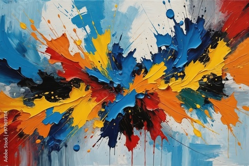 abstract oil painting background