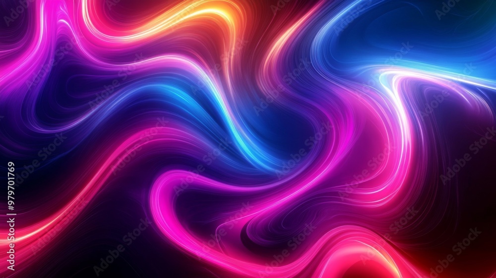 A vibrant abstract background with swirling neon colors and smooth gradients, creating a dynamic and energetic visual effect for modern design. A vibrant abstract background with swirling neon colors and smooth gradients, creating a dynamic and energetic visual effect for modern design.