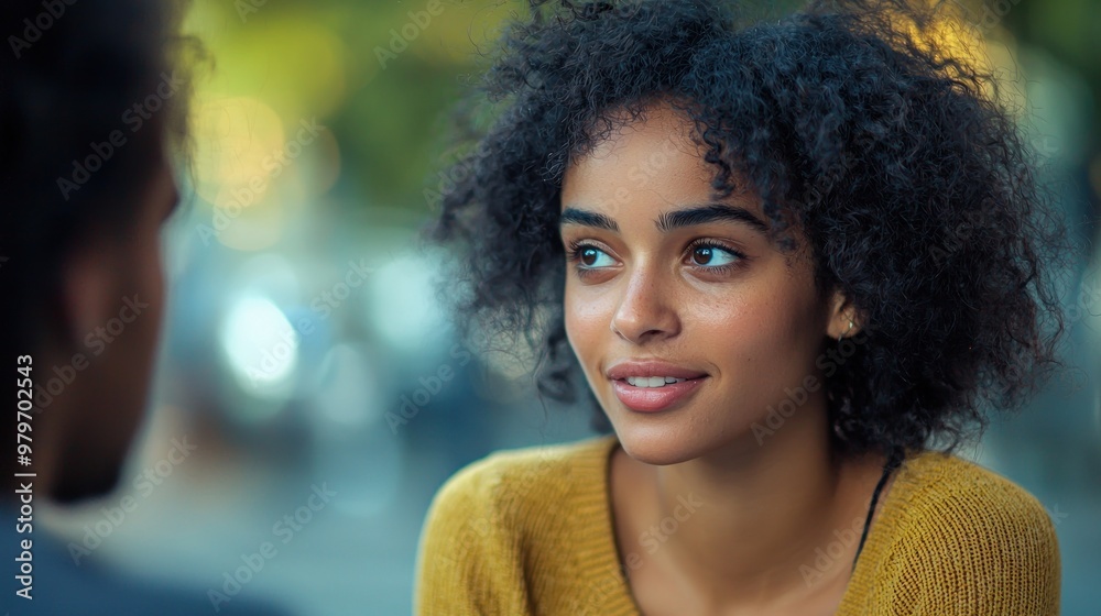 A candid shot of a person engaged in a genuine conversation or activity. A candid shot of a person engaged in a genuine conversation or activity.