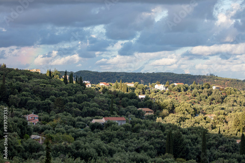 Hills above Acharivi Corfu Island Greece