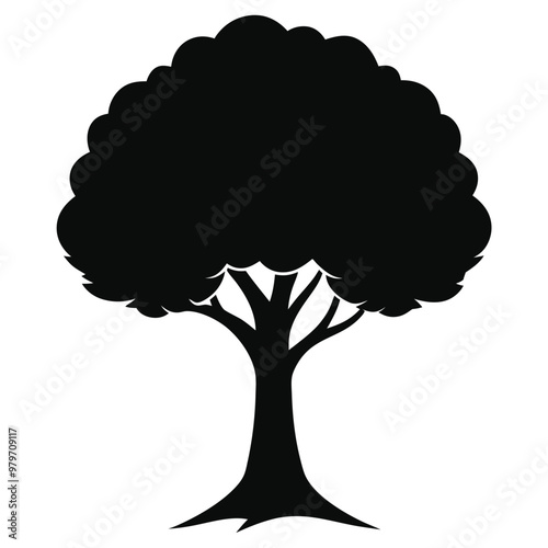 tree silhouette vector 