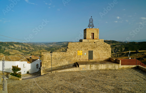 Il nucleo storico medievale del villaggio di Pomarico, Matera, Basilicata, Italia