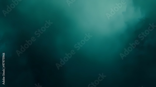 Abstract Teal Fog