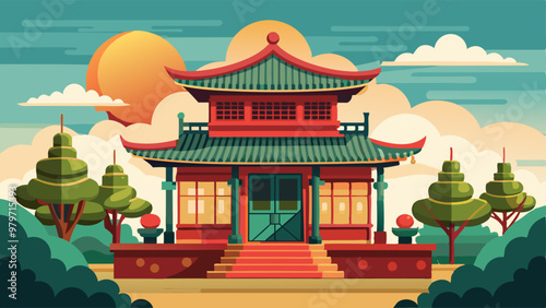 Retro Chinese House